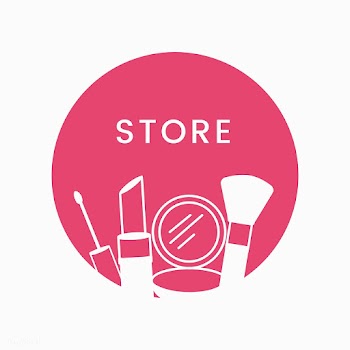 Pink beauty store logo cosmetics vector | Free stock vector - 517524