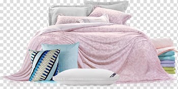 Pink bed blanket, Bed sheet Bed frame Pillow, bed transparent background PNG clipart