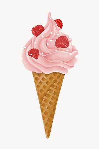 Pink berry soft serve, Summer | Free Photo Illustration - rawpixel