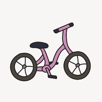 Pink bicycle clipart, vehicle illustration | Free PSD Illustration - rawpixel