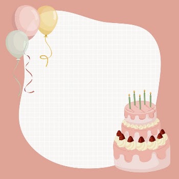 Pink birthday frame collage element, | Free PSD - rawpixel