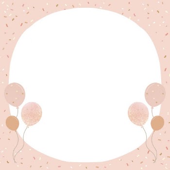 Pink birthday invitation frame background, | Free PSD - rawpixel