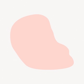 Pink blob shape, badge clipart | Free Vector - rawpixel