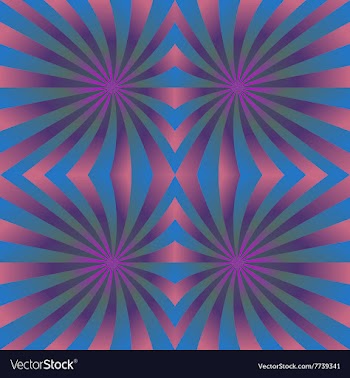 Pink blue seamless hypnotic swirl pattern vector image