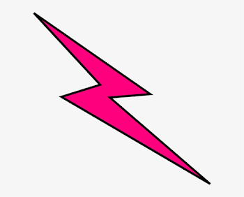Pink Bolt Clip Art - Light Pink Lightning Bolt - Free Transparent ...