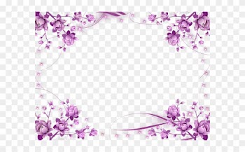 Pink Border Png - Frame Flower
