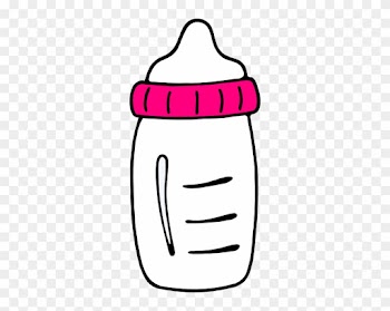 Pink Bottle Clip Art Vector Clip Art Online Royalty - Baby Bottle