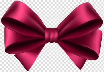 Pink bow accent, Ribbon , Bow transparent background PNG clipart