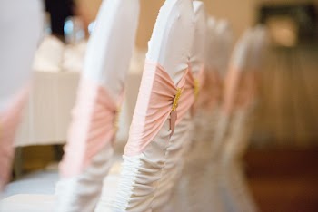 Pink Bow Chair Seat Cover Accent