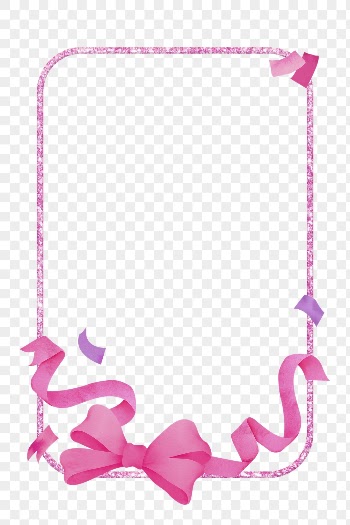 Pink bow png frame, cute | Free PNG - rawpixel