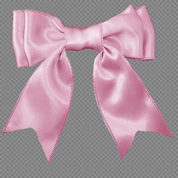 Pink Bow Ribbon Transparent Image