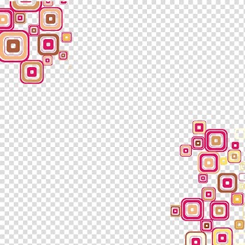 Pink, brown, and white border line, Square Icon, Colorful abstract square graphic background transparent background PNG clipart