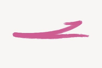 Pink brush stroke collage element | Free Vector - rawpixel