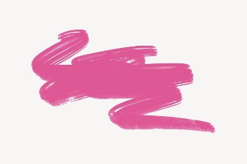 Pink brush stroke collage element | Free Vector - rawpixel