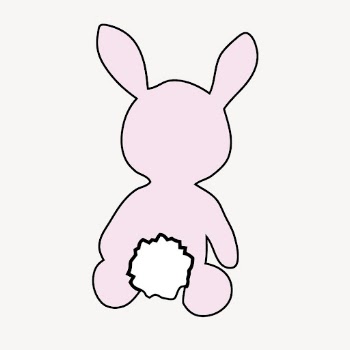 Pink bunny doodle, plush toy | Free Photo - rawpixel