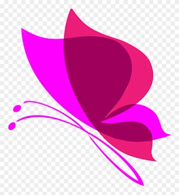 Pink Butterflies Clipart Butterfly Border Free Download - Butterfly Vector