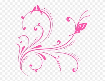 Pink Butterfly Background Png