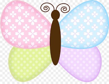 pink butterfly insect clip art pattern