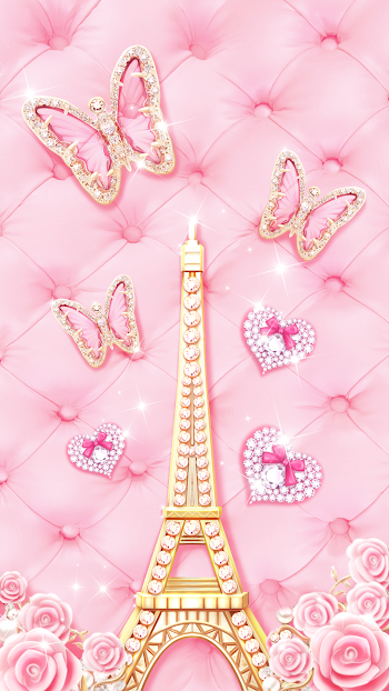 pink butterfly live wallpaper! cute! Android live wallpaper ...