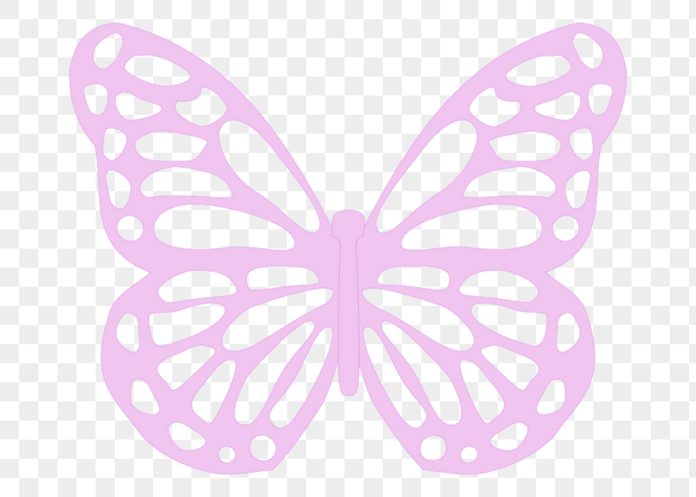 Pink butterfly png sticker, cute | Free PNG - rawpixel