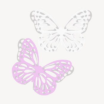 Pink butterfly sticker, animal illustration | Free Vector - rawpixel