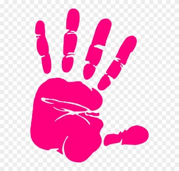 Pink Camera Cliparts 16, Buy Clip Art - Hand Print Vector