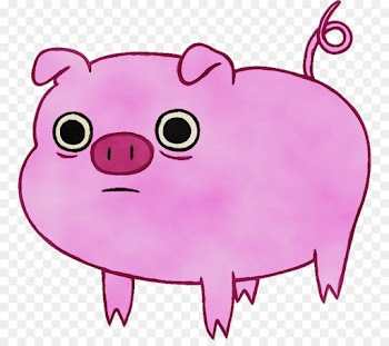 pink cartoon clip art snout suidae