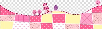 Pink Cartoon, Color field transparent background PNG clipart