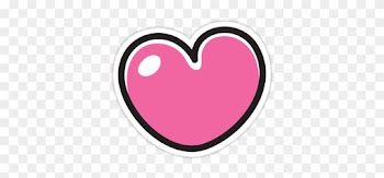 Pink Cartoon Heart Sticker Stickers By Mhea - Cute Heart Sticker Png
