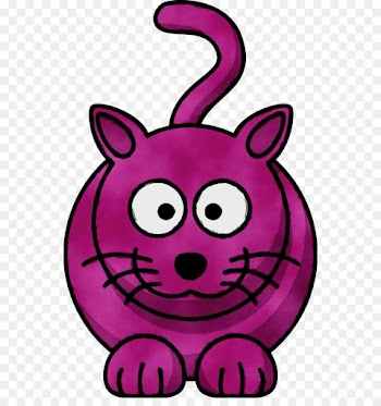 pink cartoon purple violet clip art
