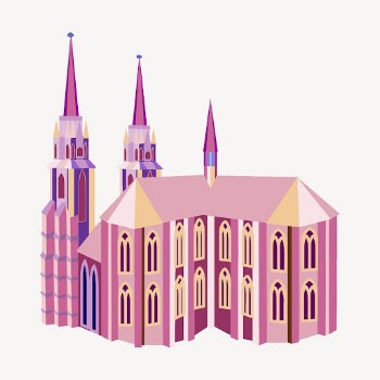 Pink castle clipart, fairy tale | Free Vector - rawpixel