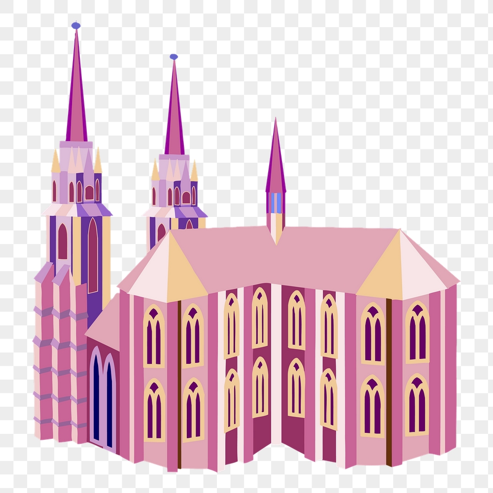 Pink castle png sticker, fairy | Free PNG - rawpixel