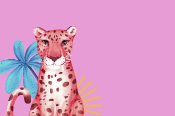 Pink cheetah background, animal illustration | Free Photo Illustration - rawpixel