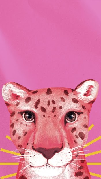 Pink cheetah iPhone wallpaper | Free Photo Illustration - rawpixel