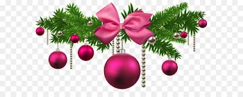 Pink Christmas Balls Decoration PNG Clipart 