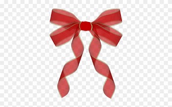 Pink - Christmas Bow Transparent Background