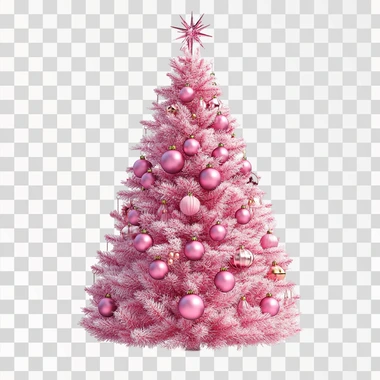 pink Christmas tree