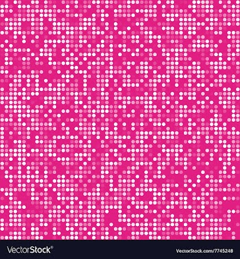Pink circle pixel technology concept background vector image