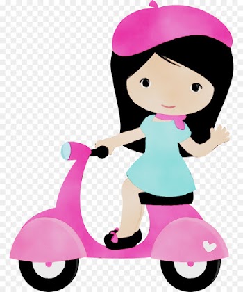 pink clip art cartoon vehicle mode of transport