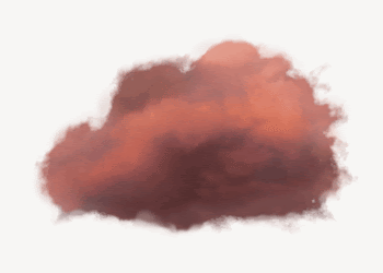 Pink cloud collage element psd | Free PSD - rawpixel