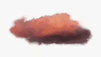 Pink cloud collage element psd | Free PSD - rawpixel