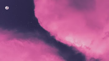Pink Clouds During Nighttime