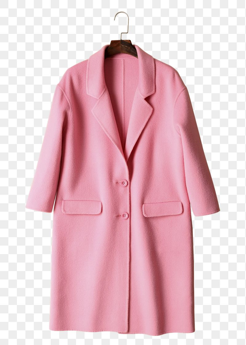 Pink coat png sticker, transparent | Free PNG - rawpixel