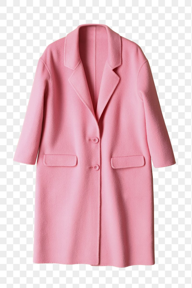 Pink coat png sticker, transparent | Free PNG - rawpixel