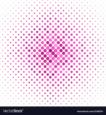Pink color dot pattern background vector image