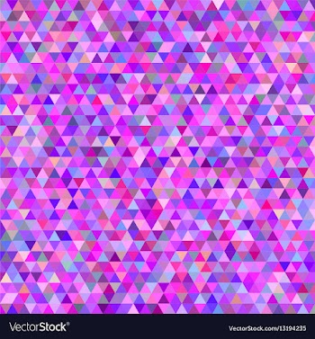 Pink colorful abstract triangle mosaic background vector image