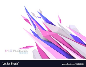 Pink colors spikes backgrounds vector image