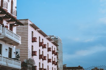 Pink Concrete Building