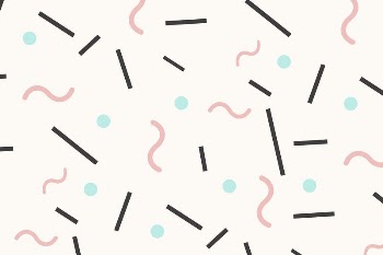 Pink confetti memphis patterned background | Free Vector Illustration - rawpixel