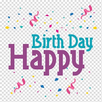 Pink confetti with Happy Birthday text overlay, Happy Birthday to You , Happy Birthday Lettering transparent background PNG clipart